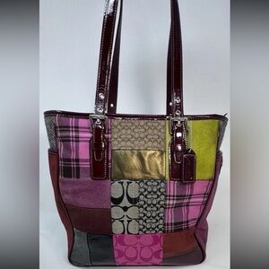 SOLD LIVE! 2005 Y2K Coach Patchwork Shoulder Bag